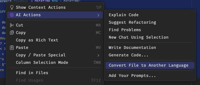 Context Menu